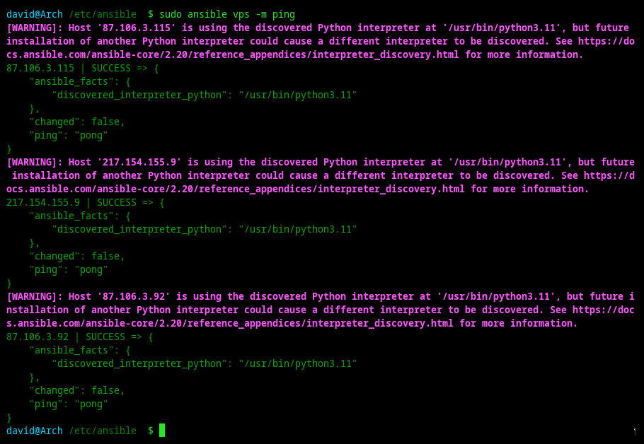 Image showing terminal output when using ping on vps