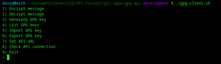 Screenshot bash script client